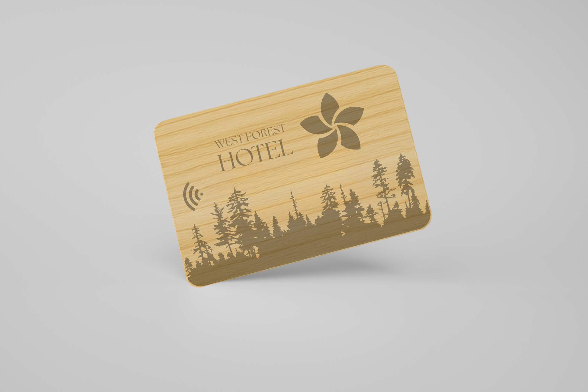 Et bilde av et RFID-kort med eget design