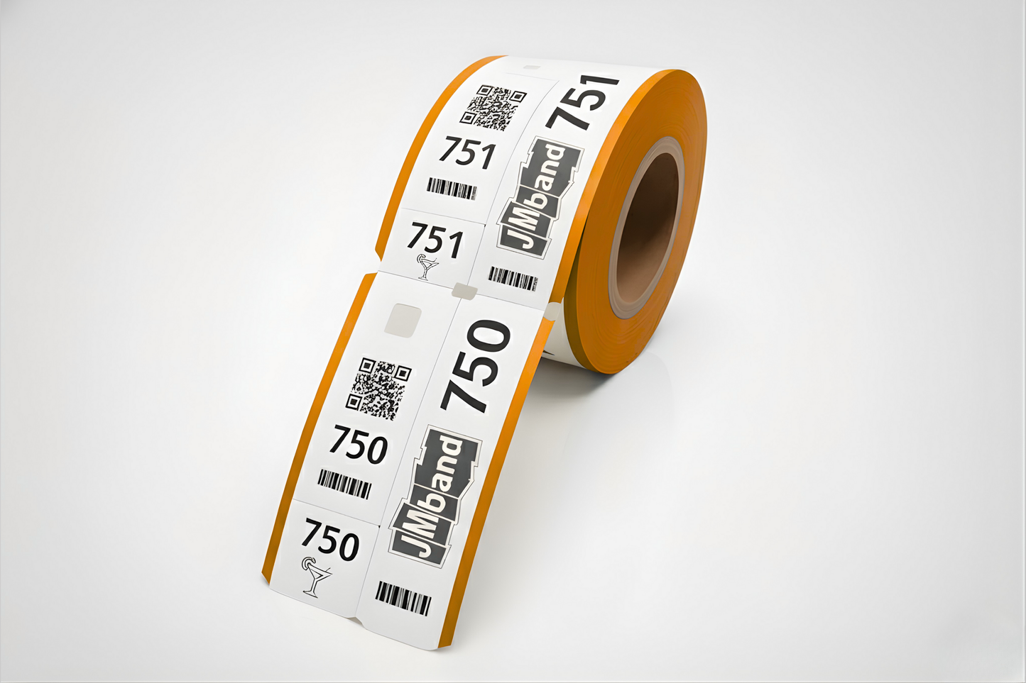 3 hluta fataherbergi miðar með Prentun