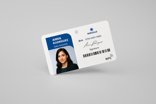 Et bilde av et personalekort med innebygd NFC