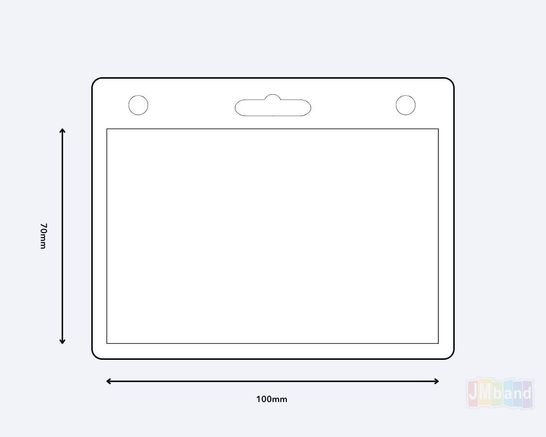 Et foto av Gjennomsiktige Kortholdere fra JM Band®. Kjøp Tilbehør i 70 X 100 Stående her.