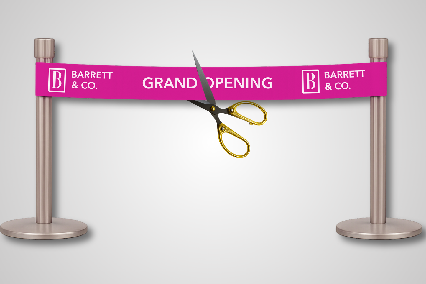 Et foto av Innvielsesbånd trykk fra JM Band®. Kjøp Bånd i Rosa her.