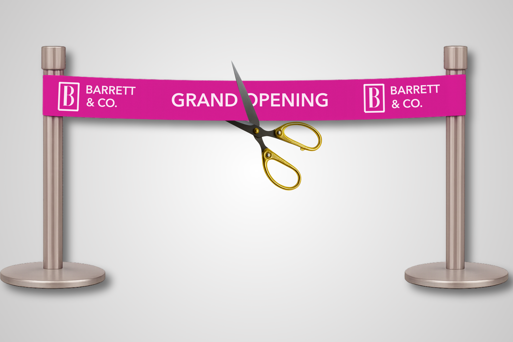 Et foto av Innvielsesbånd trykk fra JM Band®. Kjøp Bånd i Rosa her.