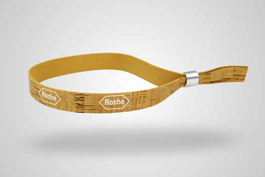 Et foto av Korkarmbånd fra JM Band®. Kjøp Stoffarmbånd i høy kvalitet her.