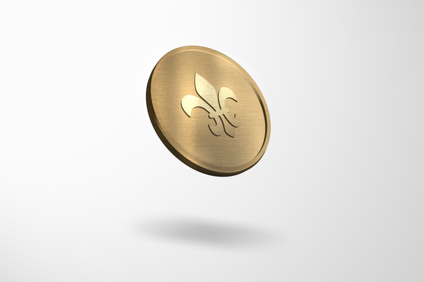 Et foto av Poletter metall preget - På lager fra JM Band®. Kjøp Poletter i 25 mm her.