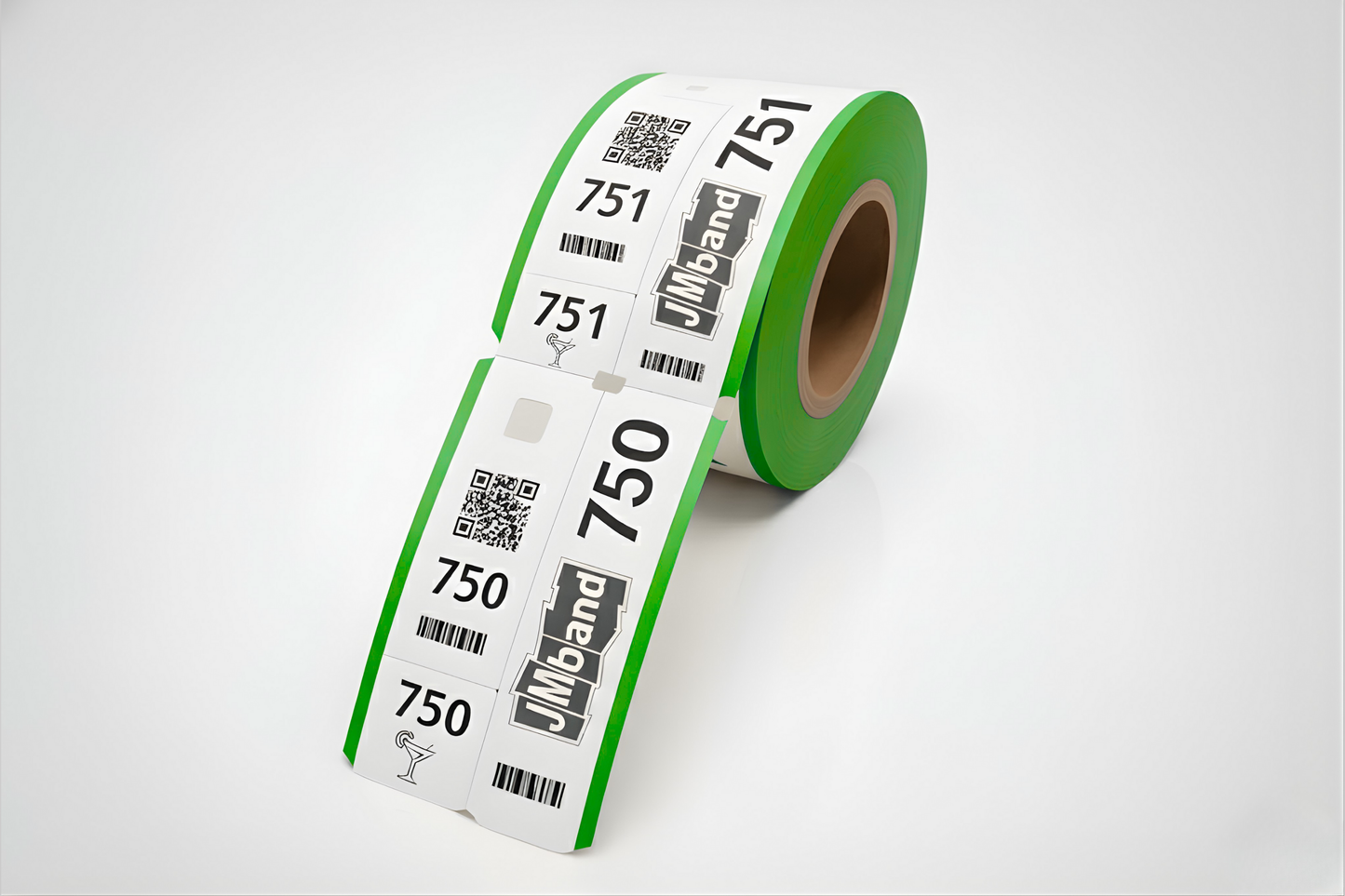 3 hluta fataherbergi miðar með Prentun