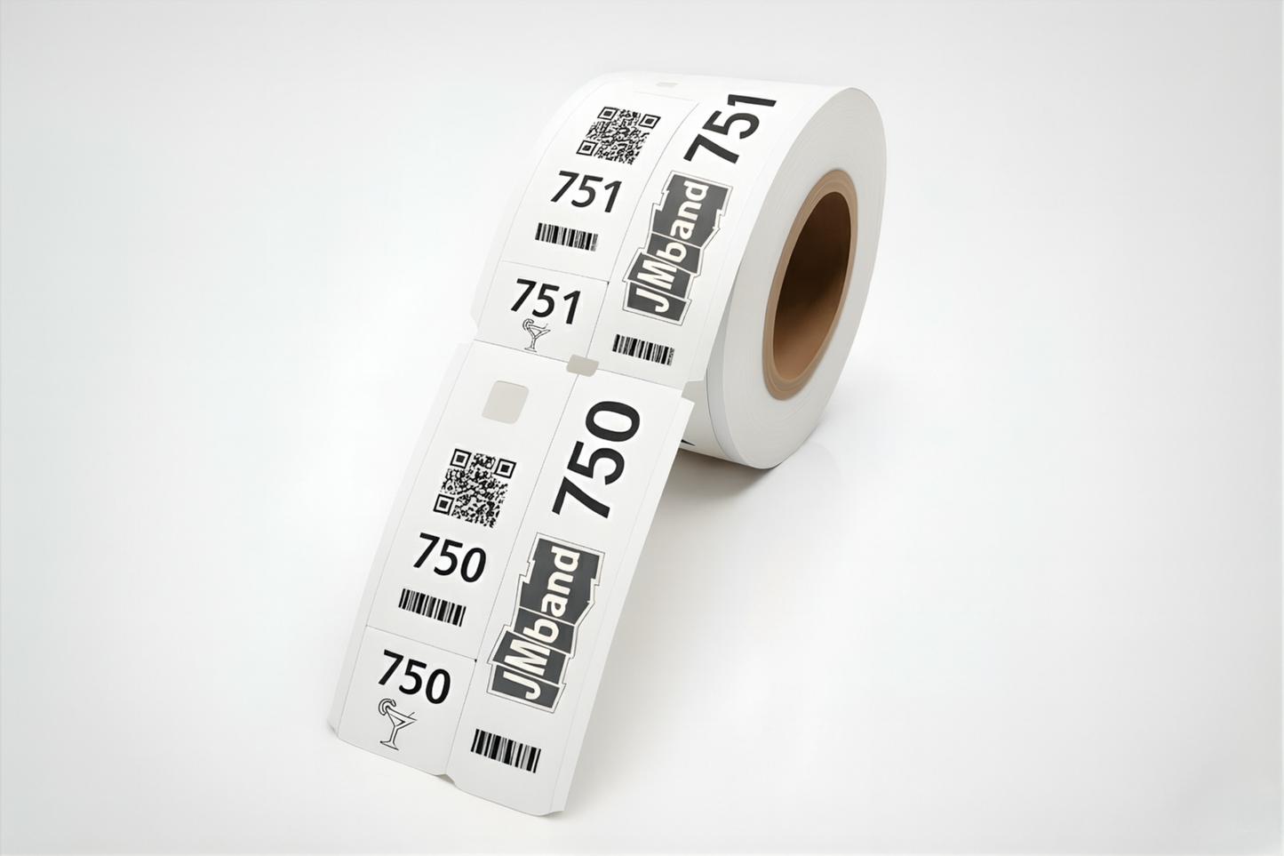 3 hluta fataherbergi miðar með Prentun