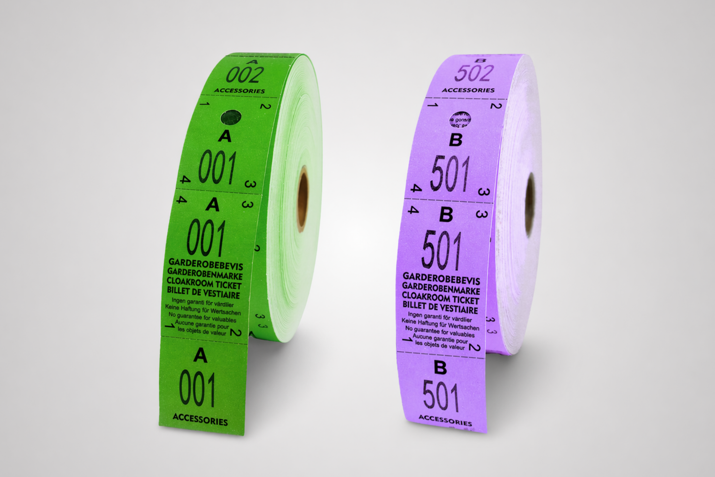 3-delte garderobebilletter i farger fra JM Band®