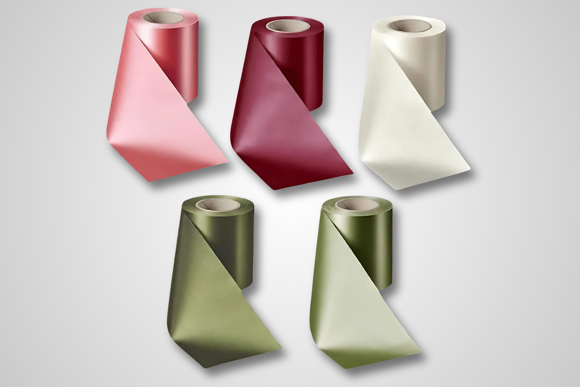 Et foto av ECO sateng bukettbånd med trykk fra JM Band®. Kjøp Bånd i Svart her.