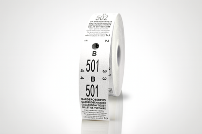 Fataherbergi miðar rúlla 500x 2-hluti