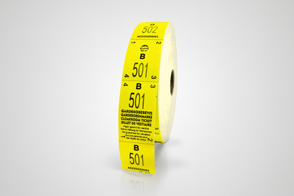 Fataherbergi miðar Rúlla 500x 3-Part