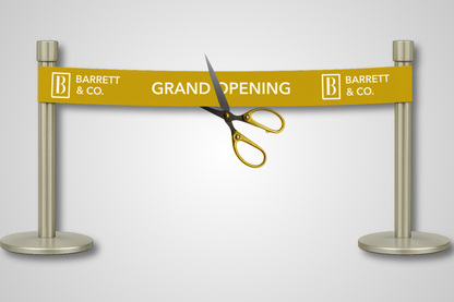 Et foto av Innvielsesbånd trykk fra JM Band®. Kjøp Bånd i Rød her.