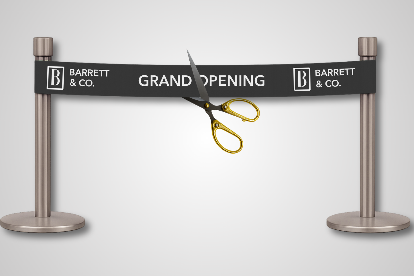 Et foto av Innvielsesbånd trykk fra JM Band®. Kjøp Bånd i Gull her.