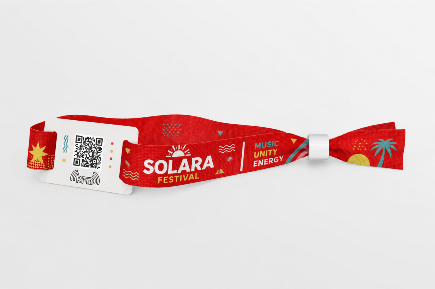 RFID Stoffarmbånd med trykk for festivaler