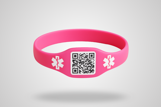 Kísillarmband með QR kóða