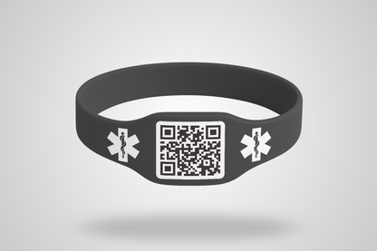 Kísillarmband með QR kóða