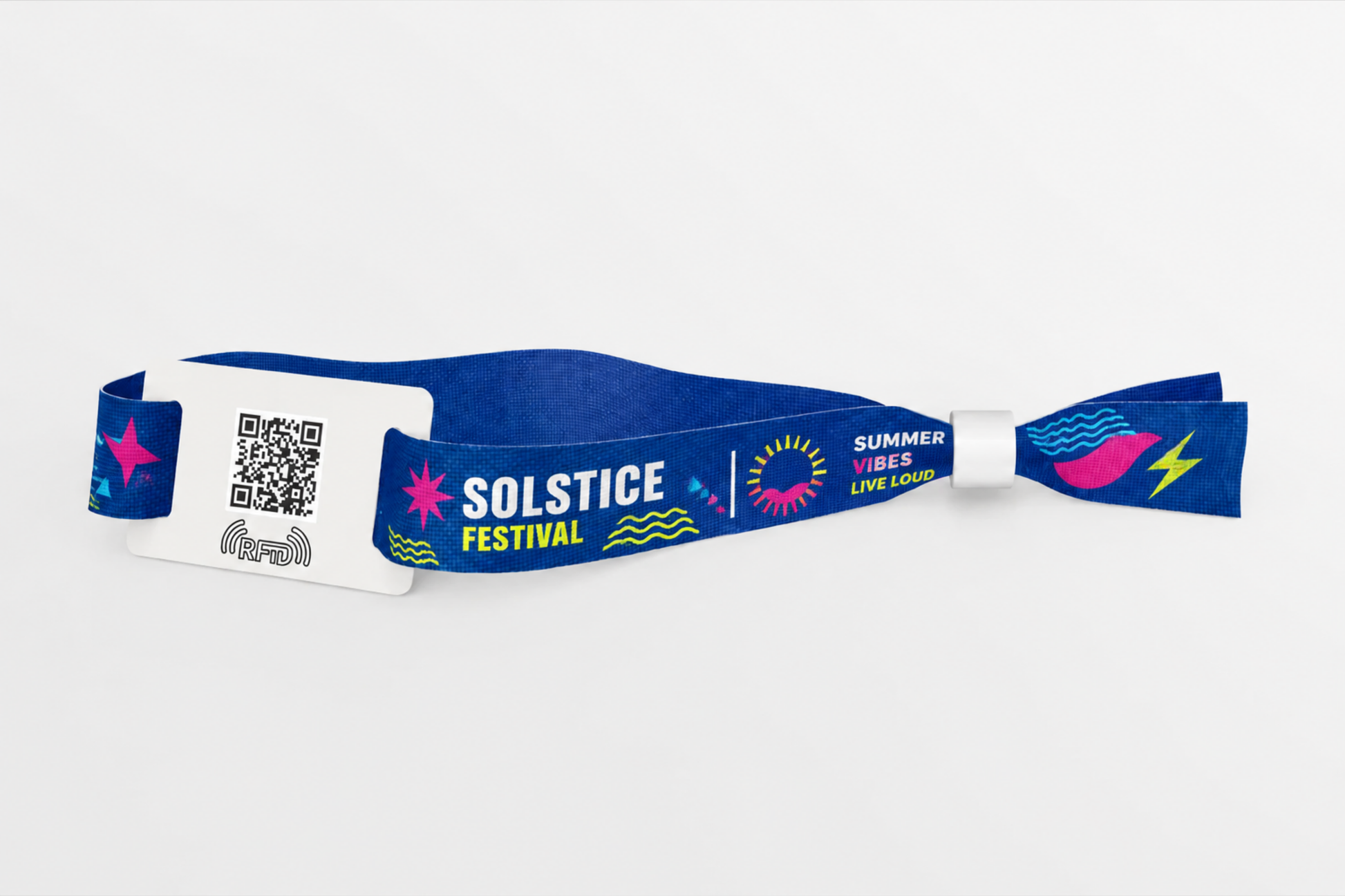 RFID Festivalarmbånd med trykk for rask identifikasjon og adgangskontroll